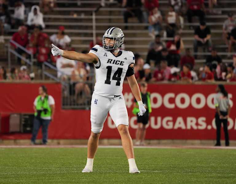 Rice transfer tight end Boden Groen commits to Kansas