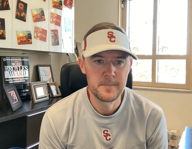 WATCH Interview with Lincoln Riley after USC's 12th spring practice