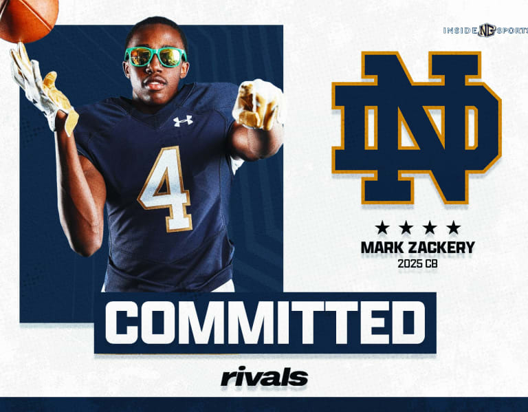 2025 Rivals250 CB Mark Zackery commits to Notre Dame football