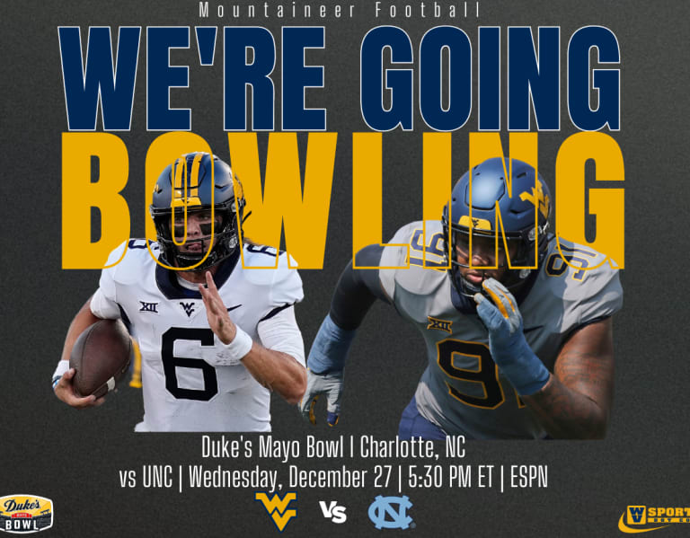 West Virginia to face UNC in Duke's Mayo Bowl WVSports