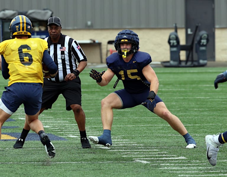WVSports  –  West Virginia LB Cutter making gains, growing