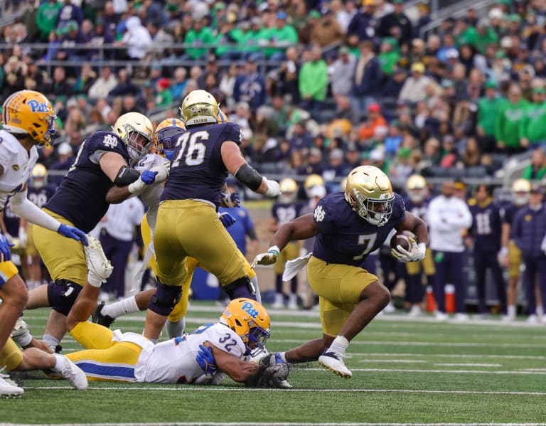 Film Analysis Where Notre Dame found running game progress against