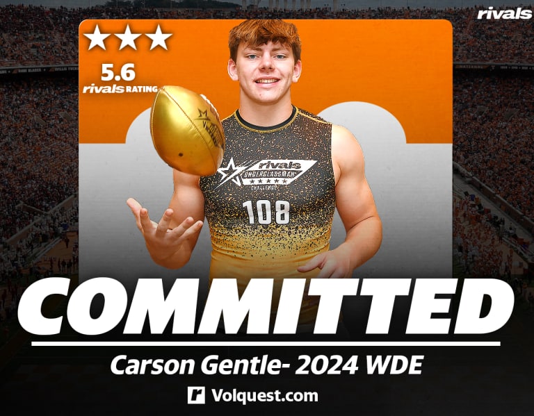 2024 DL Carson Gentle Feels At Home On Rocky Top, Commits To Vols ...