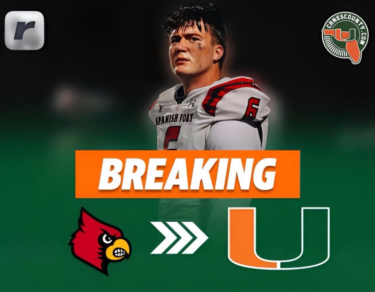 BREAKING: Louisville Commit 2024 WDE Cole McConathy Flips to Miami -  CanesCounty