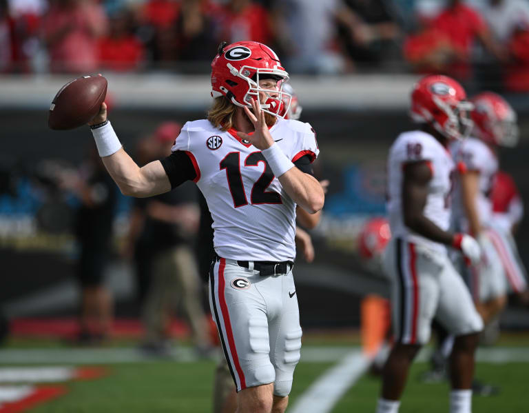 Brock Vandagriff assesses his performance at G-Day 