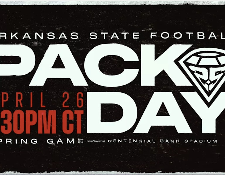 A-State Football Spring Game Set for April 26 as Part of “Pack Day” Weekend