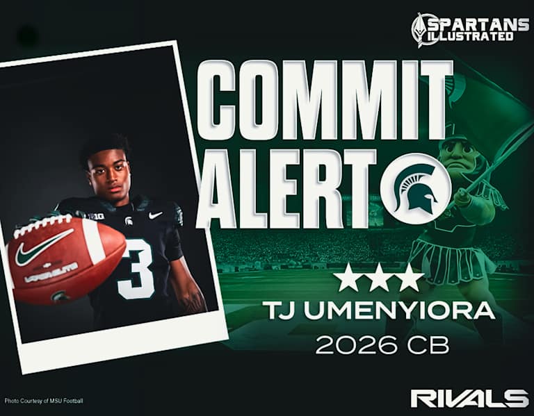 Commitment: 2026 three-star CB TJ Umenyiora feels 'home' at Michigan State