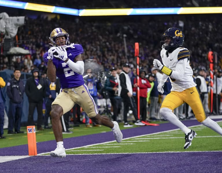 Cal Game Summary: No. 8 Washington Clobbers the Bears 59-32