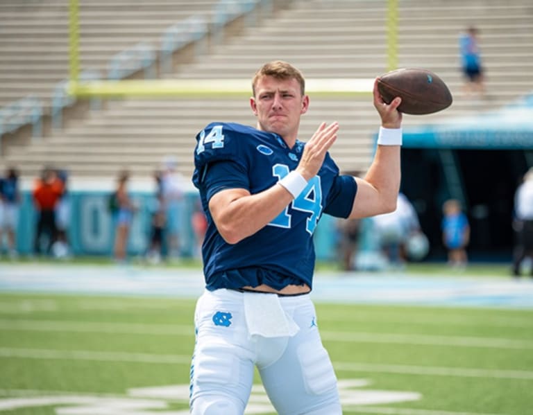 North Carolina UNC Tar Heels Football QB Quarterback Max Johnson LSU ...