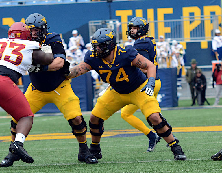 West Virginia football offensive line hitting its groove - WVSports ...