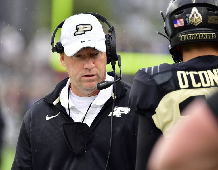 Coach Talk: Purdue Hc Jeff Brohm Discusses Indiana, Old Oaken Bucket ...