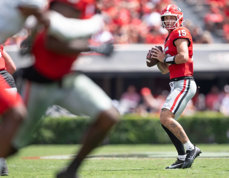 Football Carson Beck Feels He Made Strides.