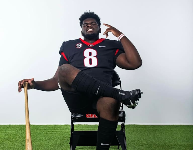 Kirby Smart stands out during Keshawn Stancil's official visit