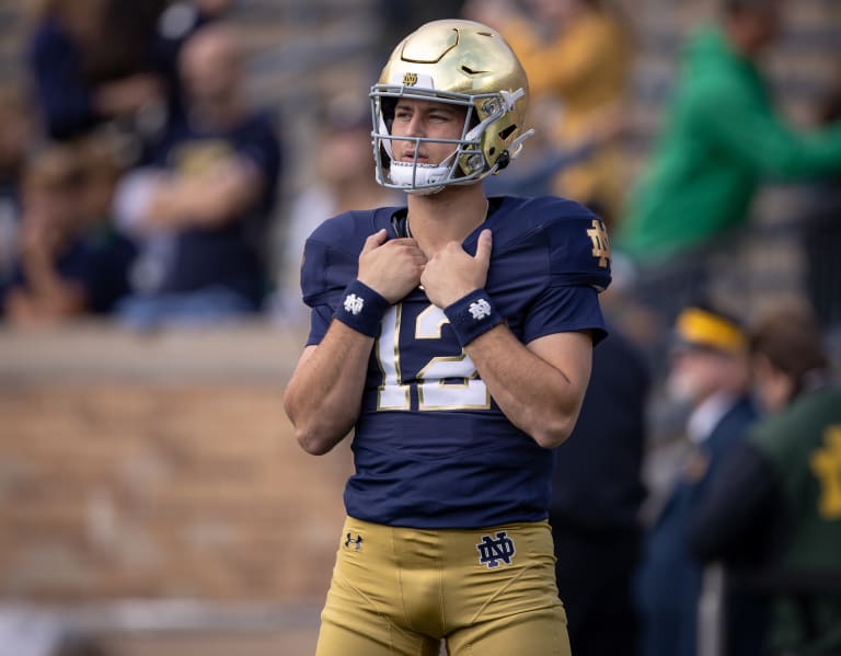 Notre Dame football QB CJ Carr refuses to let elbow injury ruin season