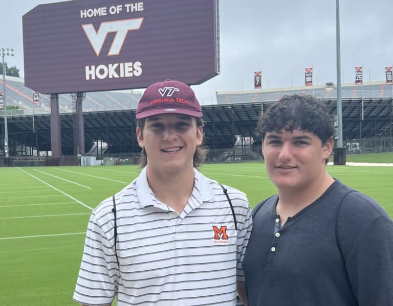 2025 athlete Kamden Laudenslager had an amazing day at Virginia Tech