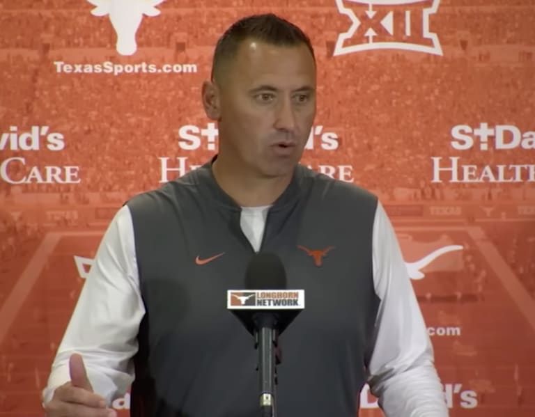 VIDEO: Texas Head Coach Steve Sarkisian Talks ISU Matchup In Weekly ...