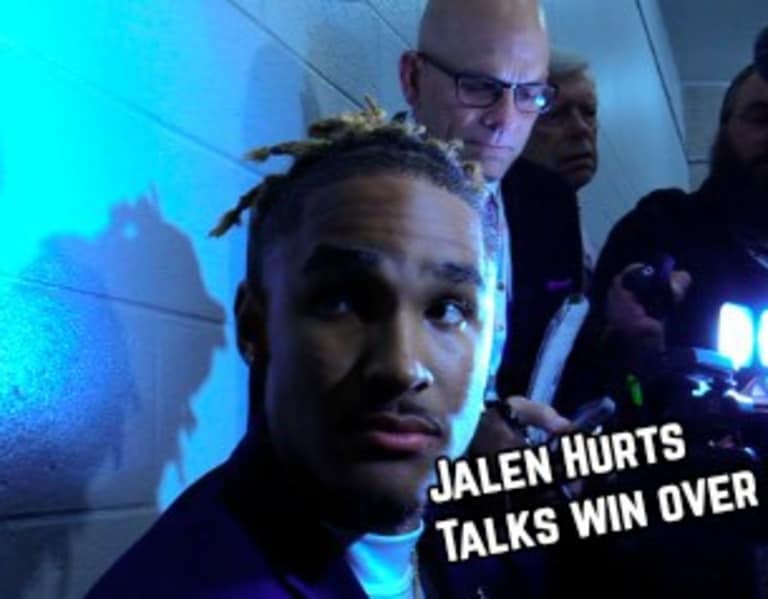 TideIllustrated  WATCH Jalen Hurts' post game interview