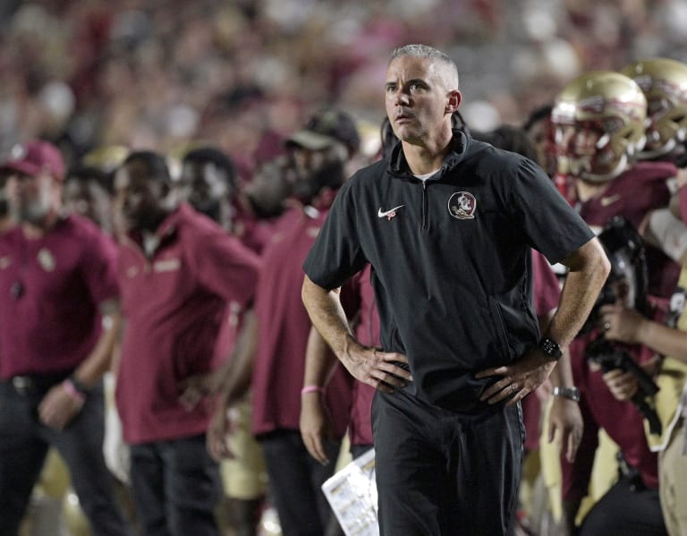 Mike Norvell fires FSU OC Alex Atkins, DC Adam Fuller, WRs coach Ron ...