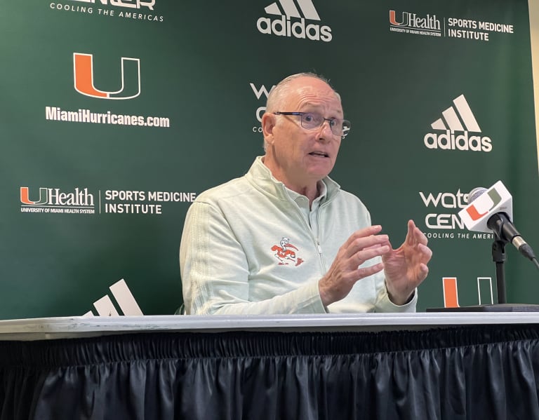 Video Jim Larranaga Talks With Media After Win Over Rutgers CanesCounty