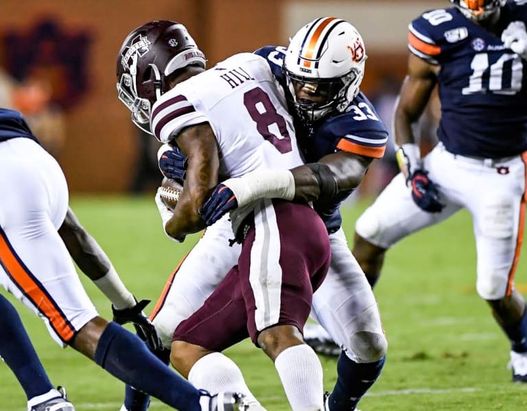 Hard-nosed: K.J. Britt, Auburn Defense Setting Tone At Practice ...