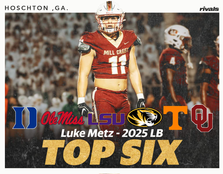 Tennessee football among Top 6 schools for 2025 LB Luke Metz VolReport Tennessee Volunteers