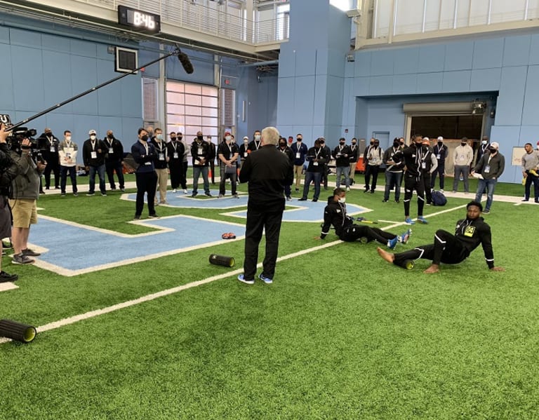 UNC Football Pro Day Player Interviews