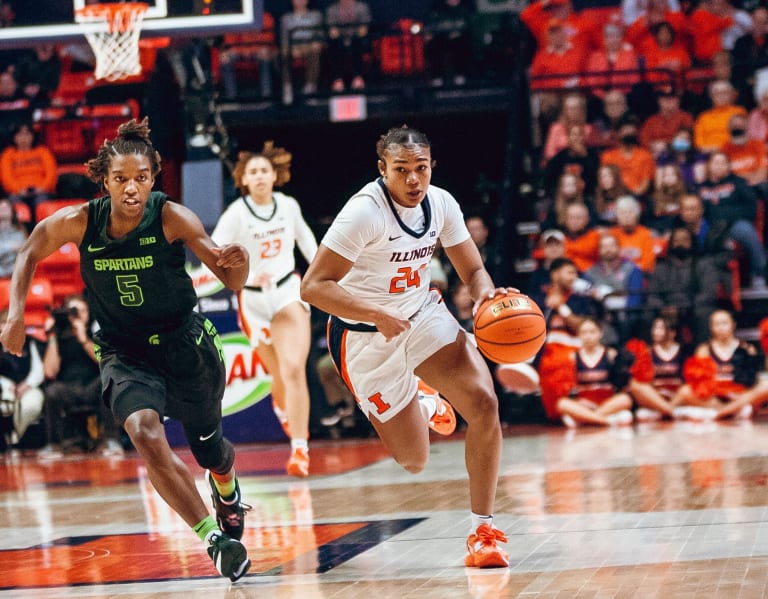 OrangeandBlueNews  –  Illini women’s basketball improves to 17-5 with win over Michigan State