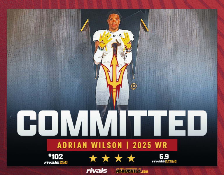 Four-star WR Adrian Wilson commits to Sun Devils during official visit