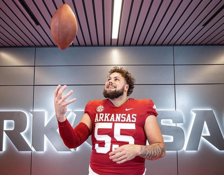 New Arkansas Razorbacks football OL Fernando Carmona Jr. details