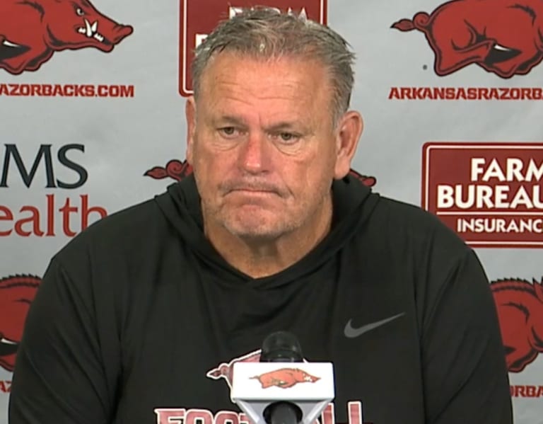 Arkansas Razorbacks Head Coach Sam Pittman Monday Press Conference ...