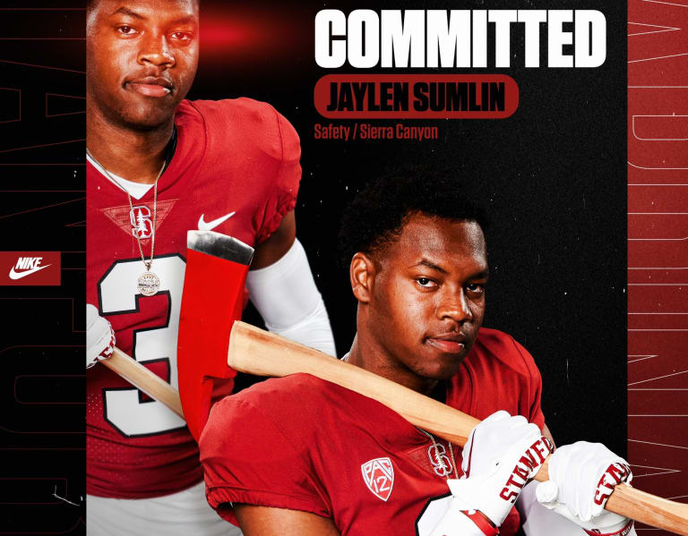 Stanford Football 2024 3star safety Jaylen’Dai Sumlin commits to Stanford