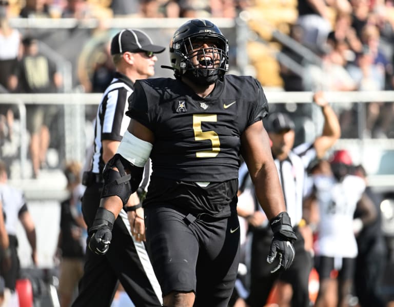 UCF DT Ricky Barber talks after first day of spring practice
