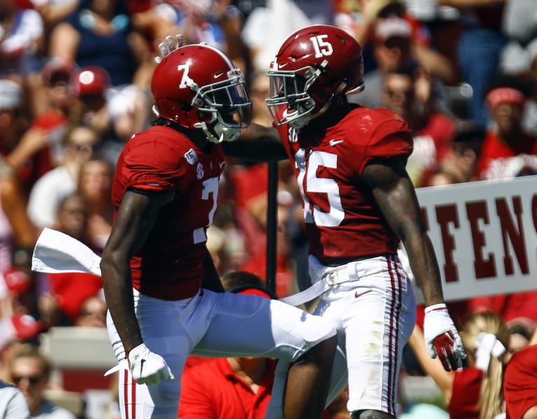 Xavier McKinney with huge pass breakup