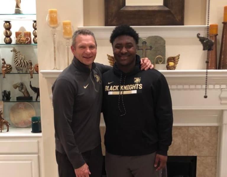 Army commit & top DT Gerald Irons discusses home visit from HC Jeff ...