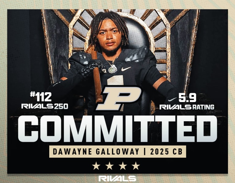 BREAKING Purdue lands 2025 fourstar cornerback Dawayne Galloway