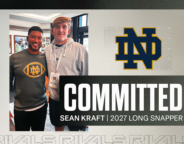 Long snapper Sean Kraft becomes Notre Dame football's first 2027 commitment