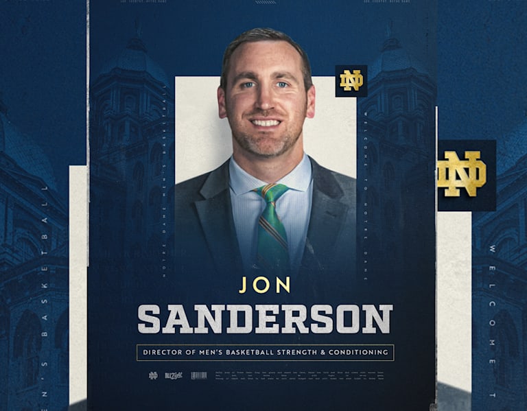 Notre Dame hires Jon Sanderson to lead MBB's strength and conditioning