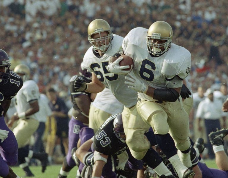 Sugar Bowl, Notre Dame Jerome Bettis in action, rushing vs Florida, News  Photo - Getty Images