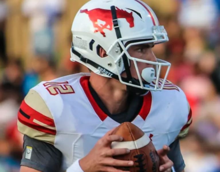 Lubbock Coronado quarterback Sawyer Robertson spoke about SMU and recruiting