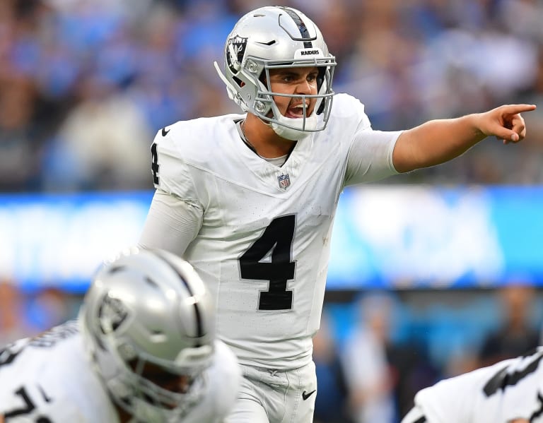 Purdue QB Aidan O'Connell makes NFL starting debut for Raiders