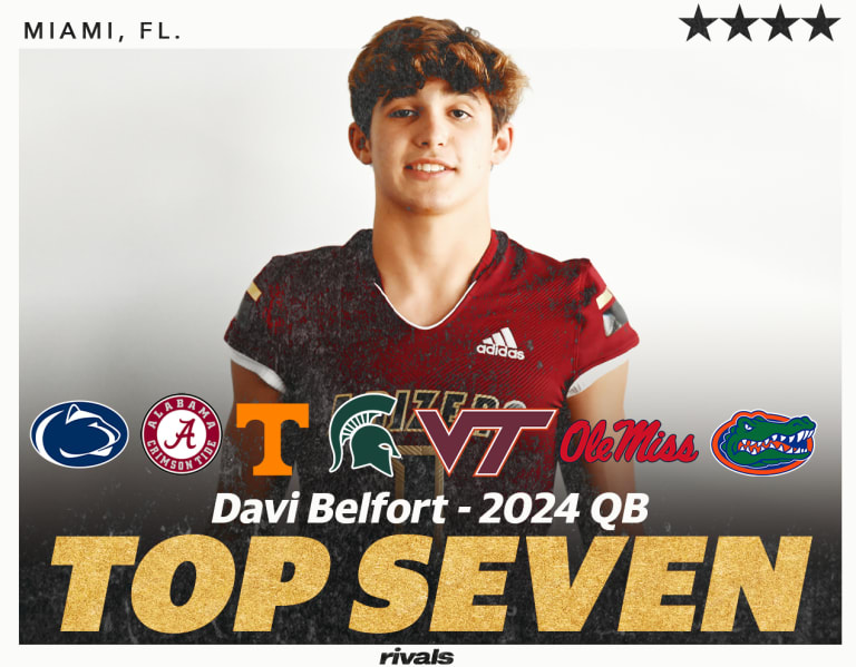 Florida 2025 Fourstar QB Davi Belfort Covers Top Schools