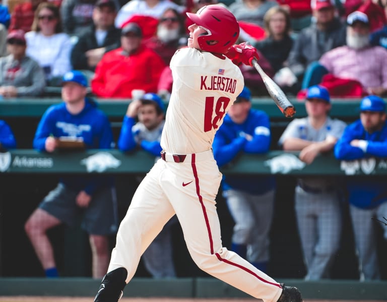 With his first career four-hit game, Heston Kjerstad raises his