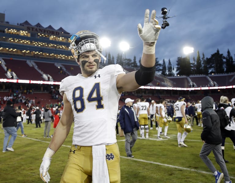 Notre Dame standout tight end Cole Kmet will immediately compete for a  starting spot with the Chicago Bears.