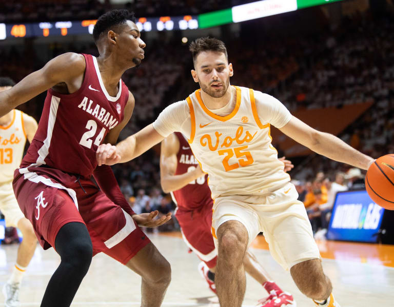 Tennessee Vols vs Ole Miss in the SEC Men's Basketball Tournament 2023