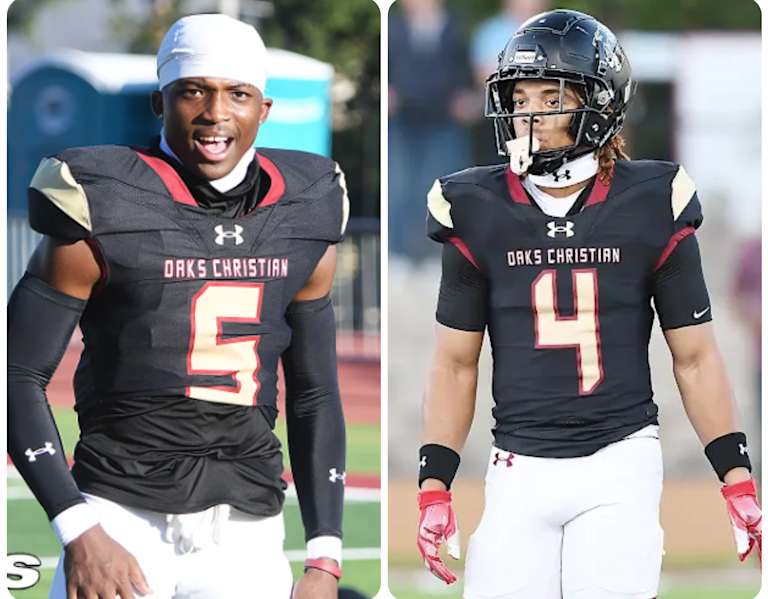 Oregon has two Oaks Christian football stars high on its priority list