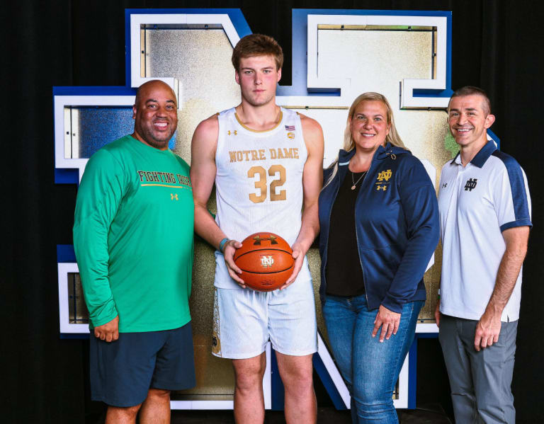 Notre Dame men's basketball impresses 2025 C Christian Gurdak on visit
