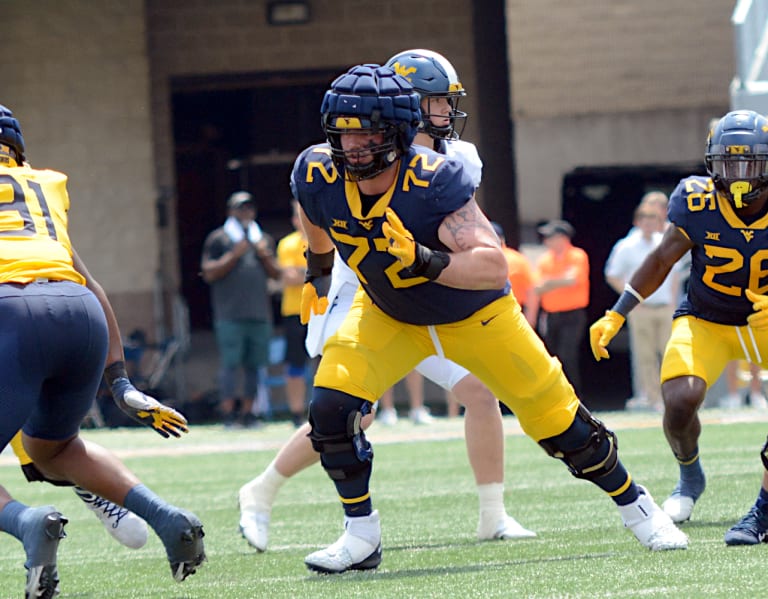 WVSports  –  West Virginia offensive line looking to carry momentum forward