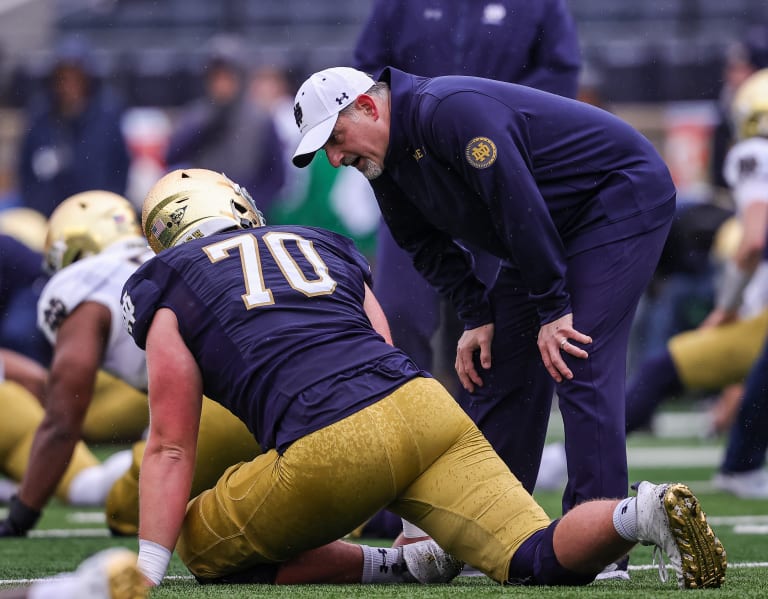 An overview of Notre Dame's offensive line recruiting efforts in 2025 ...