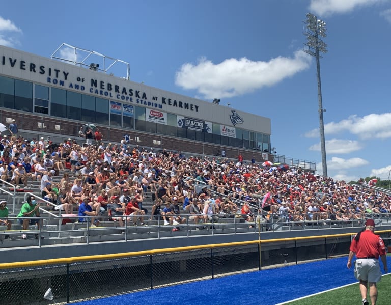 Football was back, as several curious eyes watched the Nebraska Shrine Bowl