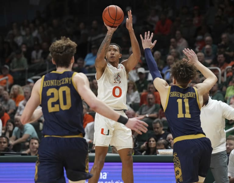 Miami Dominates Notre Dame 62-49 in ACC Opener: Omier Shines with 13 Points, 13 Rebounds